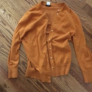 JCREW Burnt Orange Cardigan Size M